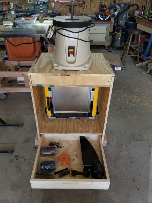 diy flip top woodworking tool cart