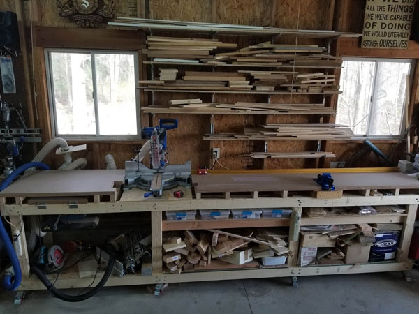 diy miter saw station