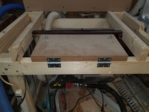 ryobi sander bench mount hnged