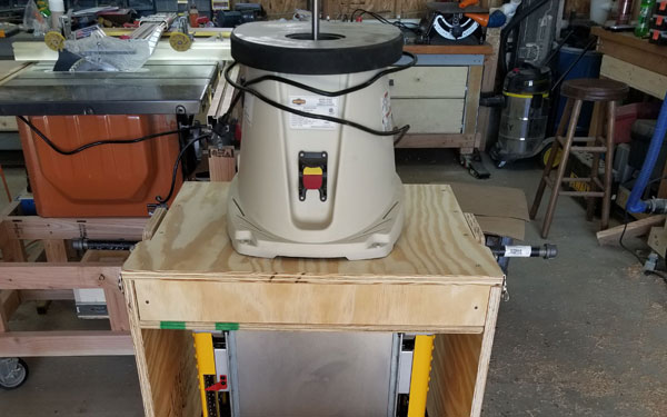 DIY Flip Top Woodworking Power Tool Cart